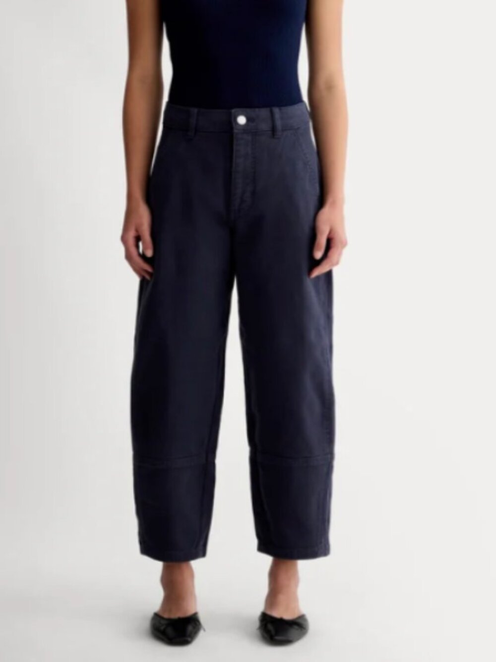 Everlane Utility Cotton Patch Pant Blue 8